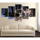 1 Set of 5PCS Canvas Painting for Home Bedroom Cafe Hotel Room Wall Art Wall Decor Paintings Animal Print Charms 20*30/40/50cm