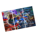 1 Set of 3PCS Canvas Painting for Home Bedroom Cafe Hotel Room Wall Art Wall Decor Paintings Bicycle Race Print Charms 30*50cm