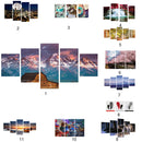 1 Set of 5PCS Canvas Painting for Home Bedroom Cafe Hotel Room Wall Art Wall Decor Paintings Beach Scenery Print Charms 20*30/40/50cm