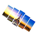 1 Set of 5PCS Canvas Painting for Home Bedroom Cafe Hotel Room Wall Art Wall Decor Paintings Eiffel Tower Print Charms 40/60/80cm