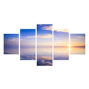 1 Set of 5PCS Canvas Painting for Home Bedroom Cafe Hotel Room Wall Art Wall Decor Paintings Seaside View Print Charms 30/40/50cm
