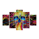 1 Set of 5PCS Canvas Painting for Home Bedroom Cafe Hotel Room Wall Art Wall Decor Paintings Gothic Skull Print Charms 30/40/50cm