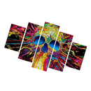 1 Set of 5PCS Canvas Painting for Home Bedroom Cafe Hotel Room Wall Art Wall Decor Paintings Gothic Skull Print Charms 30/40/50cm