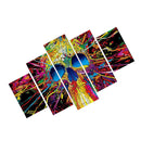 1 Set of 5PCS Canvas Painting for Home Bedroom Cafe Hotel Room Wall Art Wall Decor Paintings Gothic Skull Print Charms 40/60/80cm