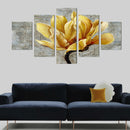 1 Set of 5PCS Canvas Painting for Home Bedroom Cafe Hotel Room Wall Art Wall Decor Paintings Purple Flower Print Charms30/40/50cm