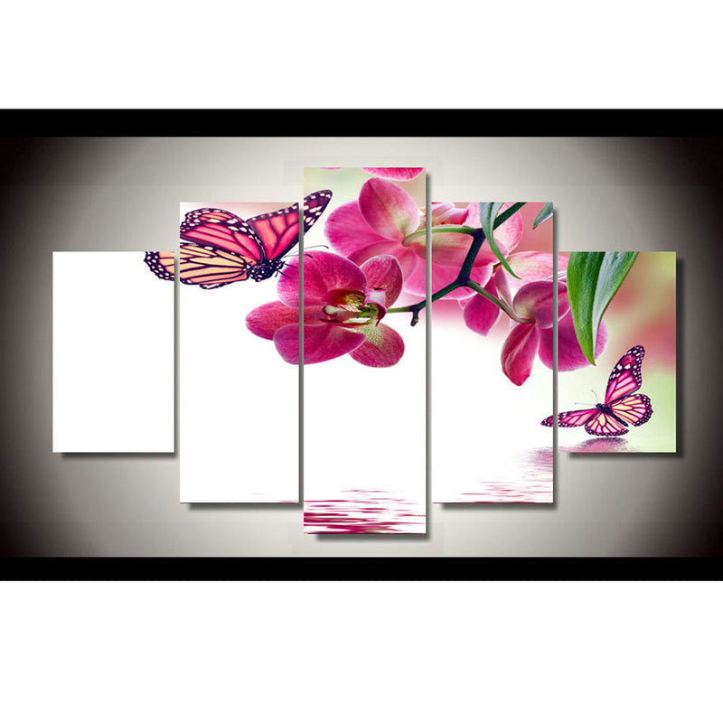 1 Set of 5PCS Canvas Painting for Home Bedroom Cafe Hotel Room Wall Art Wall Decor Paintings 30/40/50cm