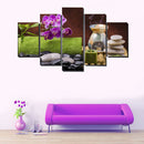 1 Set of 5PCS Canvas Painting for Home Bedroom Cafe Hotel Room Wall Art Wall Decor Paintings Orchid Cense Print Charms 20*30/40/50cm