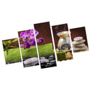 1 Set of 5PCS Canvas Painting for Home Bedroom Cafe Hotel Room Wall Art Wall Decor Paintings Orchid Cense Print Charms 20*30/40/50cm