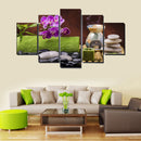 1 Set of 5PCS Canvas Painting for Home Bedroom Cafe Hotel Room Wall Art Wall Decor Paintings Orchid Cense Print Charms 20*30/40/50cm