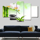 1 Set of 5PCS Canvas Painting for Home Bedroom Cafe Hotel Room Wall Art Wall Decor Paintings Orchid Stone Print Charms 20*30/40/50cm