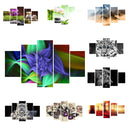 1 Set of 5PCS Canvas Painting for Home Bedroom Cafe Hotel Room Wall Art Wall Decor Paintings Orchid Stone Print Charms 20*30/40/50cm