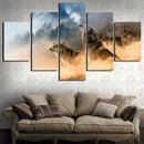5PCS/Set Canvas Painting for Home Bedroom Cafe Hotel Room Wall Art Wall Decor Paintings Animal Print Charms 20*30/40/50cm
