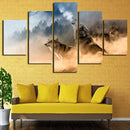 5PCS/Set Canvas Painting for Home Bedroom Cafe Hotel Room Wall Art Wall Decor Paintings Animal Print Charms 20*30/40/50cm