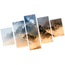 5PCS/Set Canvas Painting for Home Bedroom Cafe Hotel Room Wall Art Wall Decor Paintings Animal Print Charms 20*30/40/50cm