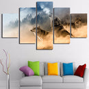 5PCS/Set Canvas Painting for Home Bedroom Cafe Hotel Room Wall Art Wall Decor Paintings Animal Print Charms 20*30/40/50cm