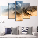 5PCS/Set Canvas Painting for Home Bedroom Cafe Hotel Room Wall Art Wall Decor Paintings Animal Print Charms 20*30/40/50cm