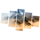5PCS/Set Canvas Painting for Home Bedroom Cafe Hotel Room Wall Art Wall Decor Paintings Animal Print Charms 20*30/40/50cm