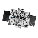 5PCS/Set Canvas Painting for Home Bedroom Cafe Hotel Room Wall Art Wall Decor Paintings Tiger Print Charms 20*30/40/50cm