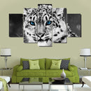 5PCS/Set Canvas Painting for Home Bedroom Cafe Hotel Room Wall Art Wall Decor Paintings Tiger Print Charms 30*40/60/80cm