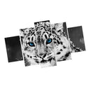 5PCS/Set Canvas Painting for Home Bedroom Cafe Hotel Room Wall Art Wall Decor Paintings Tiger Print Charms 30*40/60/80cm