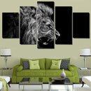 5PCS/Set Canvas Painting for Home Bedroom Cafe Hotel Room Wall Art Wall Decor Paintings Lion Print Charms 30*40/60/80cm