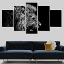 5PCS/Set Canvas Painting for Home Bedroom Cafe Hotel Room Wall Art Wall Decor Paintings Lion Print Charms 30*40/60/80cm