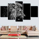 5PCS/Set Canvas Painting for Home Bedroom Cafe Hotel Room Wall Art Wall Decor Paintings Lion Print Charms 30*40/60/80cm