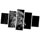 5PCS/Set Canvas Painting for Home Bedroom Cafe Hotel Room Wall Art Wall Decor Paintings Lion Print Charms 30*40/60/80cm