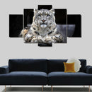 5PCS/Set Canvas Painting for Home Bedroom Cafe Hotel Room Wall Art Wall Decor Paintings White Tiger Print Charms 30*40/60/80cm