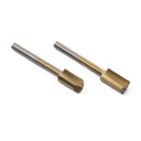 Set of 10pcs 1/8" HSS Shank Titanium HSS Router Bit Trimmer For Rotary Tool
