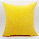 Soft Breathable Square Cushion Case Cover Home Bedroom Sofa Car Throw Cushion Pillow Cover Yellow