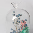 Clear Glass Plant Dry Flower Microlandscape Vase Cover Terrarium Dome with Tray DIY Gift Home Cafe Wedding Decoration