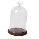 Clear Glass Plant Dry Flower Microlandscape Vase Cover Terrarium Dome with Tray DIY Gift Home Cafe Wedding Decoration