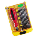 37 Pieces Multi Purpose Hardware Screwdriver Hand Tools Set Kit for Household Appliances Repair