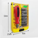 37 Pieces Multi Purpose Hardware Screwdriver Hand Tools Set Kit for Household Appliances Repair