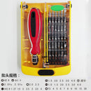 37 Pieces Multi Purpose Hardware Screwdriver Hand Tools Set Kit for Household Appliances Repair