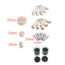 90Pieces/ Set 1/8inch 3mm Wool Felt Polishing Buffing Round Wheel Shank Tip Rotary Tool