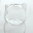 Lovely Cat Shaped Clear Glass Flower Hydroponic Diaplay Vases Terrarium Container Living Room Decor