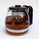 Heat Resistant Clear Glass Flower Kung Fu Teapot 4pcs Teacups Set with Steel Infuser