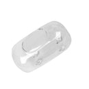 Clear Glass Oval Transparent Aquarium 18cm Water Vase Fish Tank Home Decorative Craft