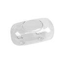 Clear Glass Oval Transparent Aquarium 18cm Water Vase Fish Tank Home Decorative Craft