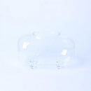 Clear Glass Oval Transparent Aquarium 18cm Water Vase Fish Tank Home Decorative Craft