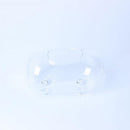 Clear Glass Oval Transparent Aquarium 18cm Water Vase Fish Tank Home Decorative Craft