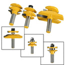 3Pieces 1/2'' Shank Rail & Stile Ogee Blade Cutter Panel Cabinet Router Bits