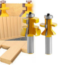 2Pieces Matched Tongue Groove Router Bit Set 1/2inch Shank Woodworking Tools