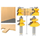 2Pieces Matched Tongue Groove Router Bit Set 1/2inch Shank Woodworking Tools