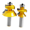 2Pieces Matched Tongue Groove Router Bit Set 1/2inch Shank Woodworking Tools