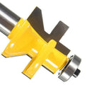 4Pieces Alloy Tongue & Groove and V-notch Router Bit Set For CNC -1/2'' Shank