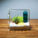 Clear Square Glass Vase Flower Planter Pot DIY Terrarium Container Decor