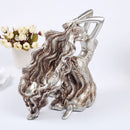 Beauty Design Silver Plated Resin Wine Rack Wine Bottle Holder Art Handicrafts Wedding Party Tabletop Furnishing Articles